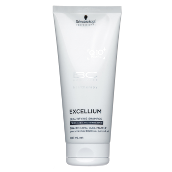 Schwarzkopf Professional BC Bonacure Excellium Beautifying Beautifying Shampoo sampon platinaszőke és ősz hajra 200 ml
