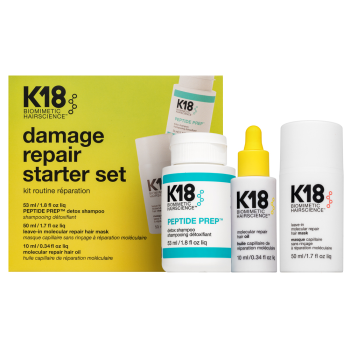 K18 Damage Repair Starter Set комплект за укрепване на фибрите на косъма 53 ml + 50 ml + 10 ml