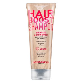 Dermacol Hair Boost Brunette & Grow Effect Shampoo posilující šampon pro hnědé vlasy 250 ml