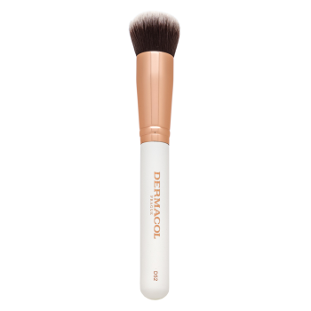 Dermacol Foundation & Powder Brush brocha para aplicar maquillaje y polvos D52 Rose Gold