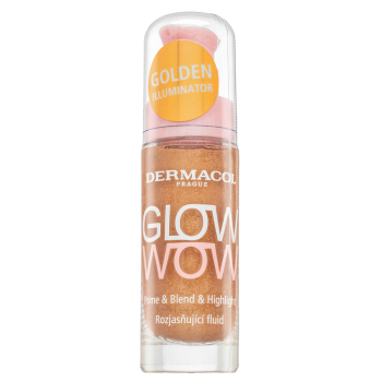 Dermacol Glow Wow Prime & Blend & Highlight szépítő fluid az egységes és világosabb arcbőrre 20 ml