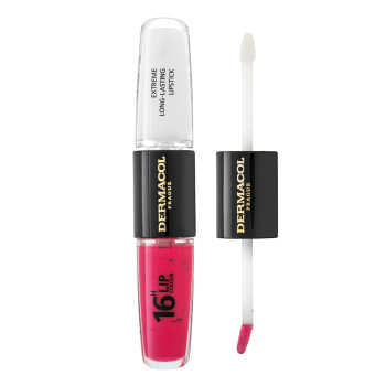 Dermacol 16H Lip Colour Extreme Long-Lasting Lipstick дълготране двуфазен цвят и гланц за устни No. 18 8 ml