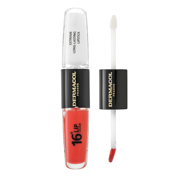 Dermacol 16H Lip Colour Extreme Long-Lasting Lipstick zweiphasige, langanhaltende Farbe und Gloss für die Lippen No. 26 8 ml