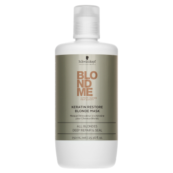 Schwarzkopf Professional BlondMe Keratin Restore Blonde Mask maszk szőke hajra 750 ml