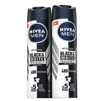 Nivea Men antitraspirante Black & White Invisible Original Antiperspirant 2 x 150 ml