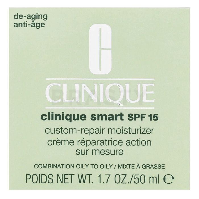 Clinique Clinique Smart Broad Spectrum krema za kožo SPF 15 Custom-Repair Moisturizer - Combination Oily To Oily 50 ml