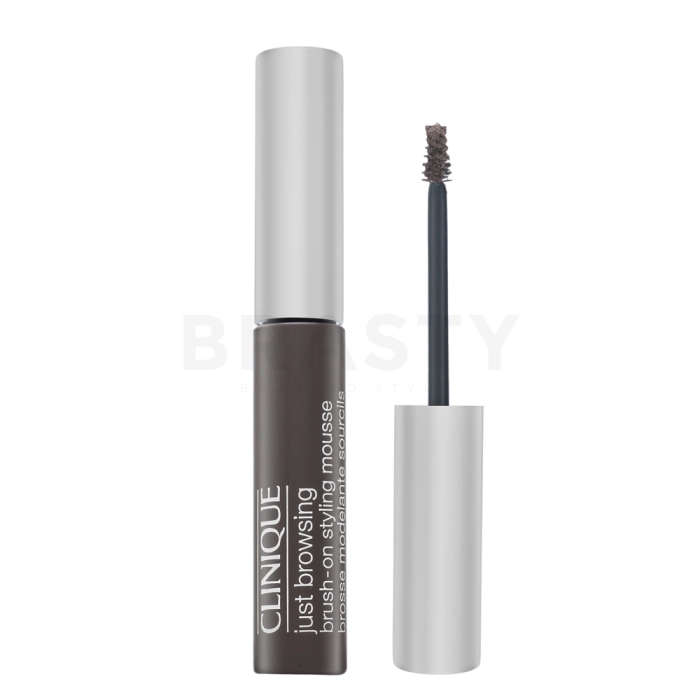 Clinique Just Browsing Brush-On Styling Mousse gel za nego obrvi 03 Deep Brown 2 ml