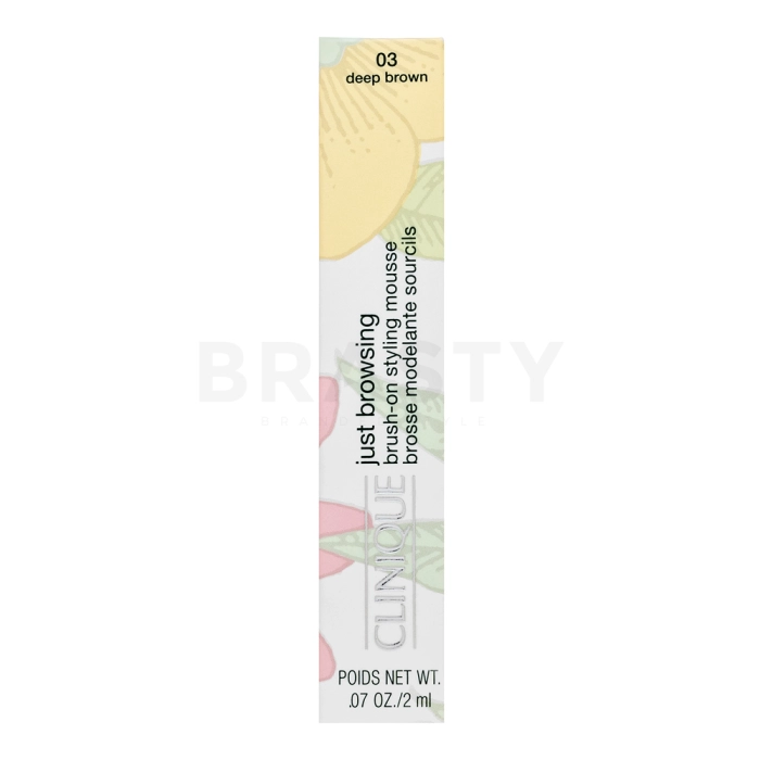 Clinique Just Browsing Brush-On Styling Mousse gel za nego obrvi 03 Deep Brown 2 ml