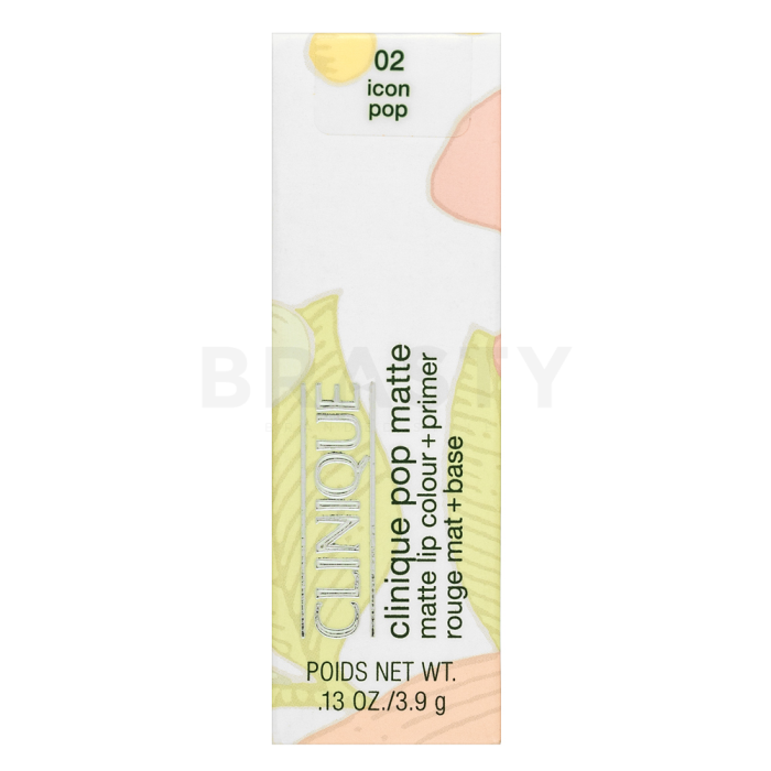 Clinique Pop Matte Lip Color + Primer barra de labios Efecto mate 02 Icon Pop 3,9 g
