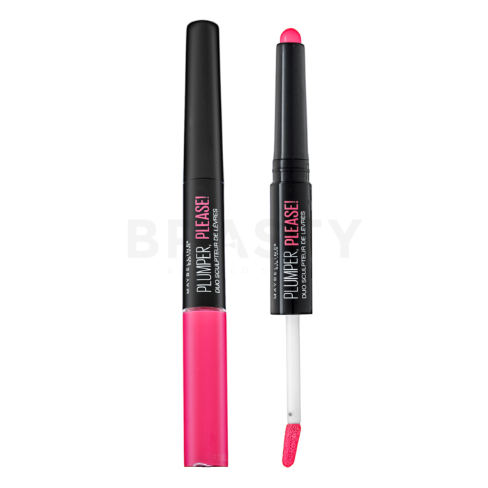 Maybelline Plumper, Please! Shaping Lip Duo color y brillo bifásicos para labios de larga duración Cheeky 5 ml