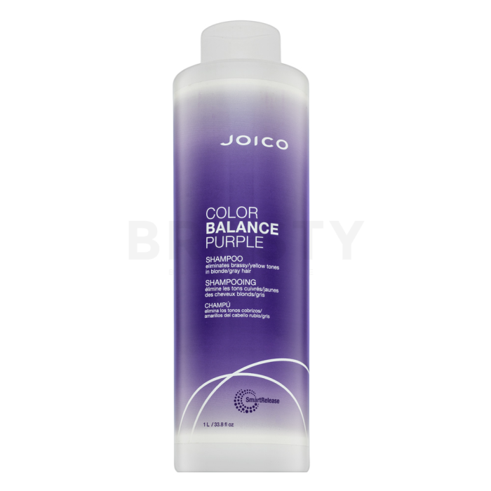Joico Color Balance Purple Shampoo neutralizáló sampon platinaszőke és ősz hajra 1000 ml