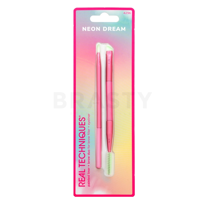 Real Techniques Neon Dream - Painted Liner + Brow Duo Brush Set pro úpravu obočí