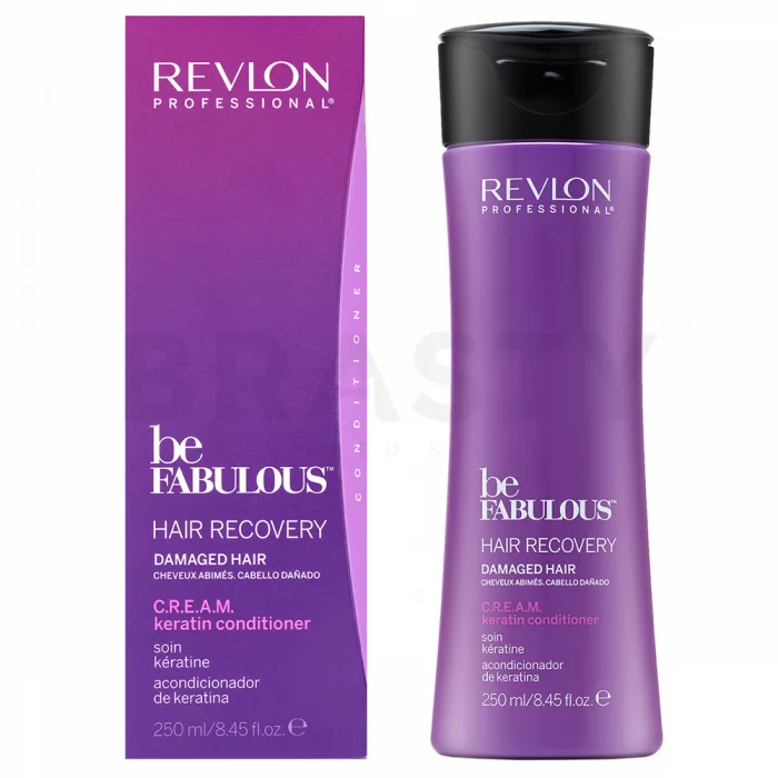 Revlon Professional Be Fabulous Recovery C.R.E.A.M. Keratin Conditioner Подсилващ балсам За увредена коса 250 ml