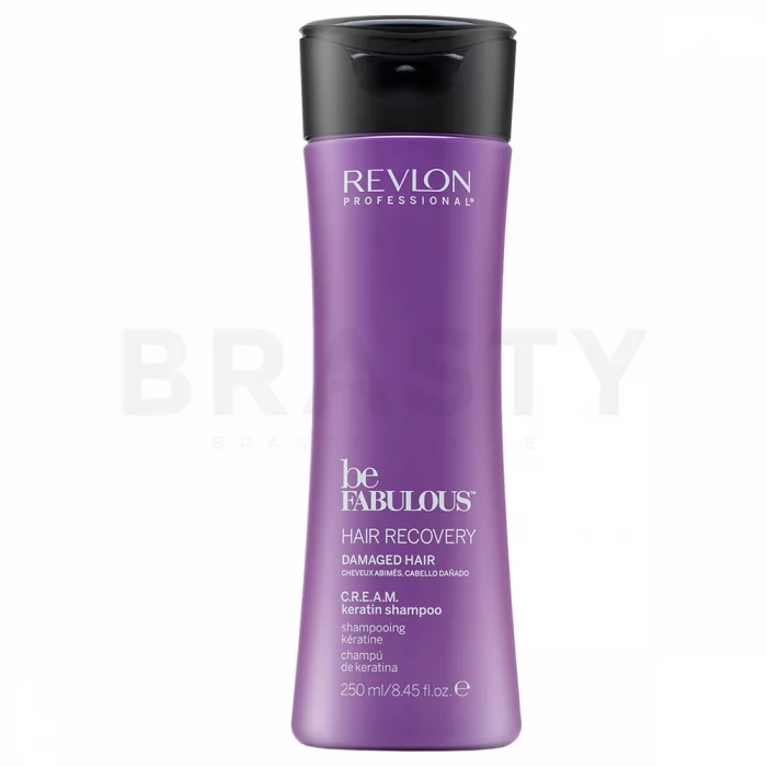 Revlon Professional Be Fabulous Recovery C.R.E.A.M. Keratin Shampoo Stärkungsshampoo für geschädigtes Haar 250 ml