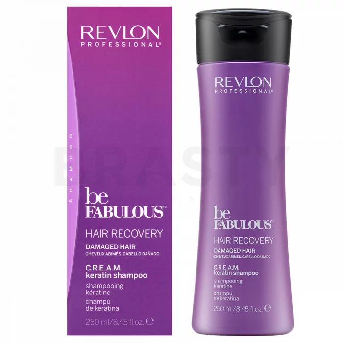 Revlon Professional Be Fabulous Recovery C.R.E.A.M. Keratin Shampoo Stärkungsshampoo für geschädigtes Haar 250 ml
