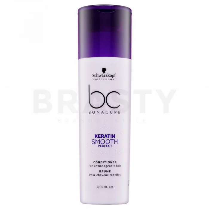 Schwarzkopf Professional BC Bonacure Keratin Smooth Perfect Conditioner Балсам за непокорна коса 200 ml