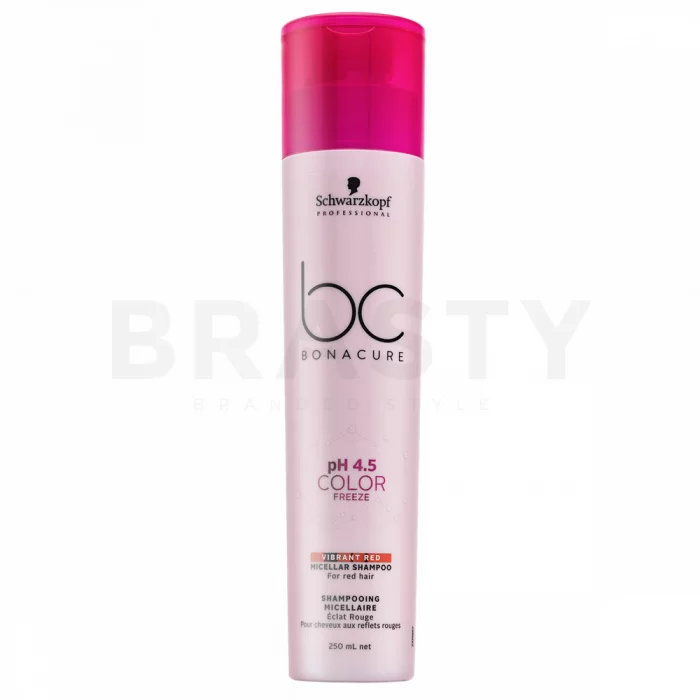 Schwarzkopf Professional BC Bonacure pH 4.5 Color Freeze Vibrant Red Micellar Shampoo șampon pentru nuanțe de păr roșcat 250 ml