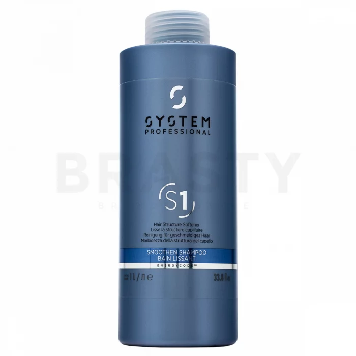System Professional Smoothen Shampoo wygładzający szampon do włosów grubych i trudnych do ułożenia 1000 ml