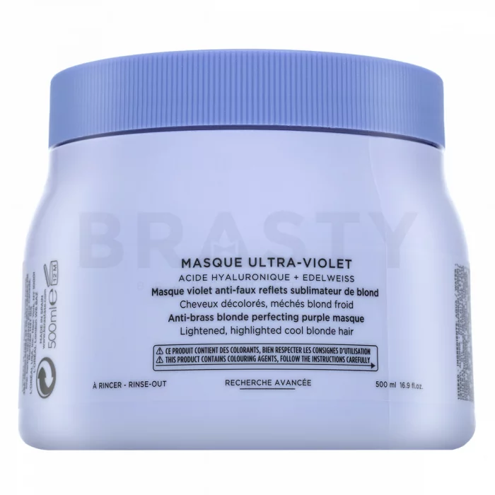 Kérastase Blond Absolu Masque Ultra-Violet Mascarilla Para cabello rubio platino y gris 500 ml