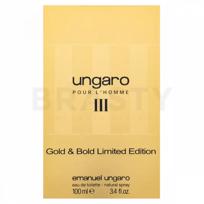 Emanuel Ungaro Homme III Gold & Bold Limited Edition toaletní voda pro muže 100 ml