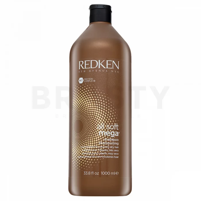Redken All Soft Mega Shampoo uhladzujúci šampón pre hrubé a nepoddajné vlasy 1000 ml