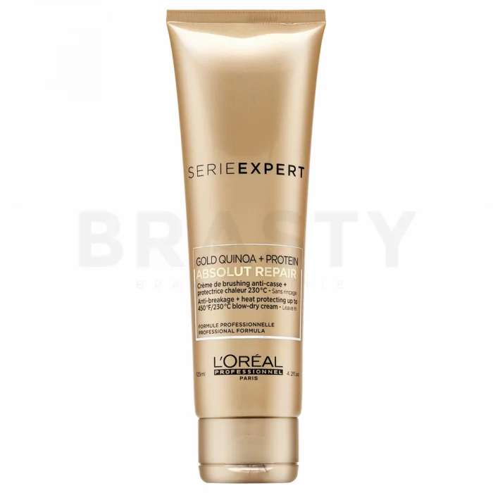 L´Oréal Professionnel Série Expert Absolut Repair Gold Quinoa + Protein Blow-Dry Cream Защитен крем при топлинна обработка на косата 125 ml