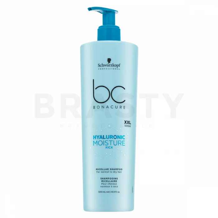 Schwarzkopf Professional BC Bonacure Hyaluronic Moisture Kick Micellar Shampoo Reinigungsshampoo für normales bis trockenes Haar 500 ml