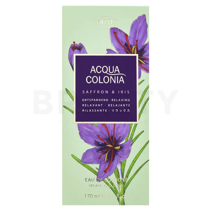 4711 Acqua Colonia Saffron & Iris kolínska voda unisex 170 ml