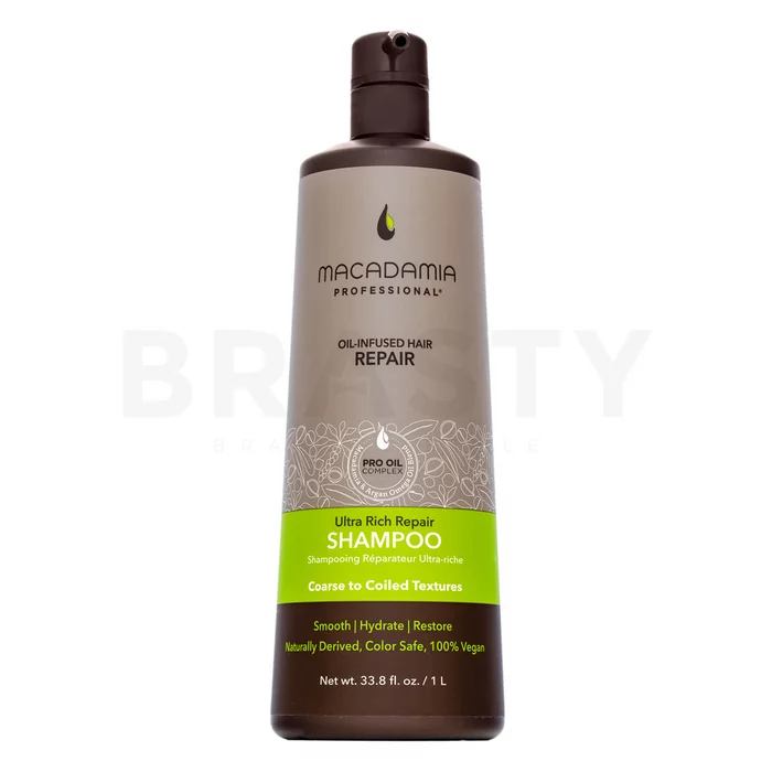 Macadamia Professional Ultra Rich Repair Shampoo tápláló sampon sérült hajra 1000 ml
