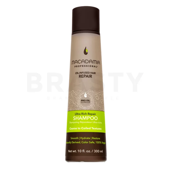 Macadamia Professional Ultra Rich Repair Shampoo tápláló sampon sérült hajra 300 ml
