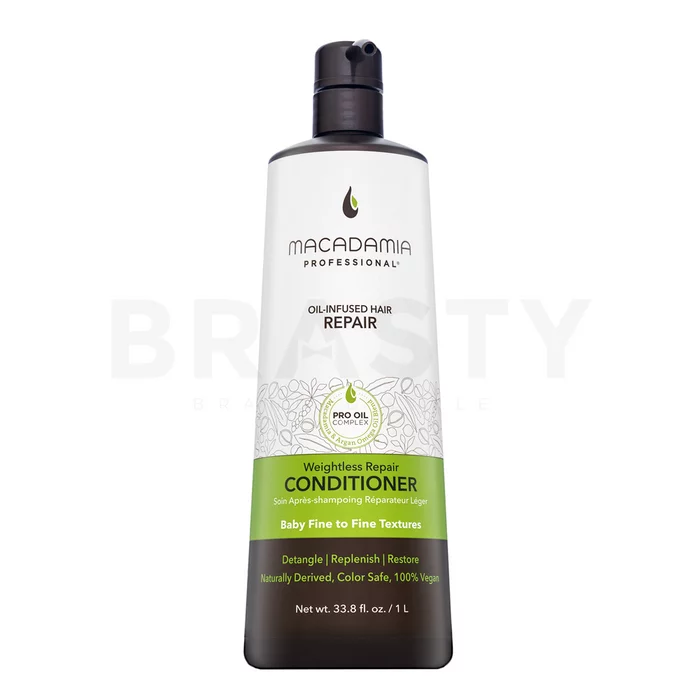 Macadamia Repair Weightless Repair Conditioner odżywka wzmacniająca do włosów delikatnych, bez objętości 1000 ml