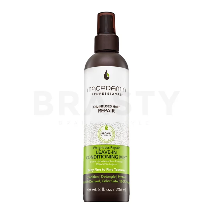 Macadamia Professional Weightless Repair Leave-In Conditioning Mist leave-in spray száraz és vékony szálú hajra 236 ml