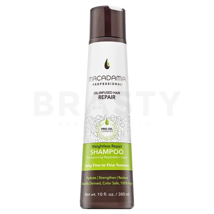 Macadamia Professional Weightless Repair Shampoo tápláló sampon volumen növelésre 300 ml