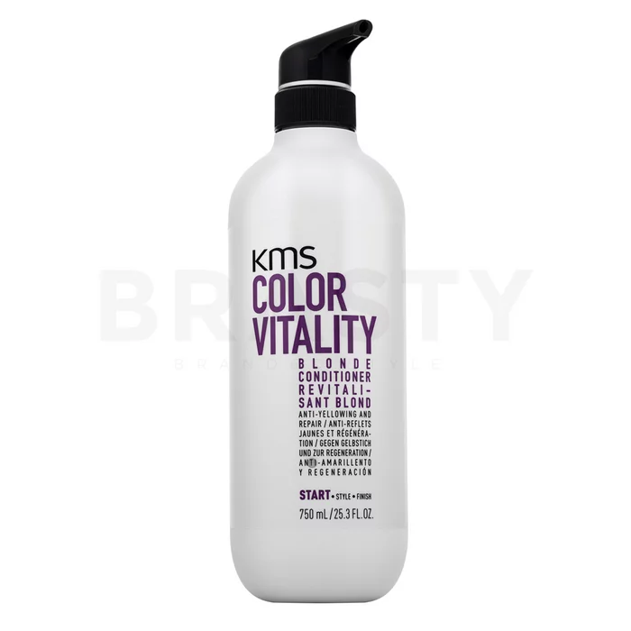 KMS Color Vitality Blonde Conditioner Acondicionador Para neutralizar los tonos amarillos 750 ml
