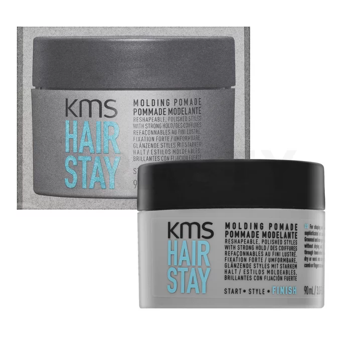 KMS Hair Stay Molding Pomade Pomada para el cabello Para un cabello suave y brillante 90 ml