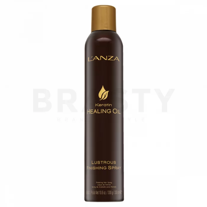 L’ANZA Keratin Healing Oil Lustrous Finishing Spray spray rinforzante senza risciacquo contro l'effetto crespo 350 ml