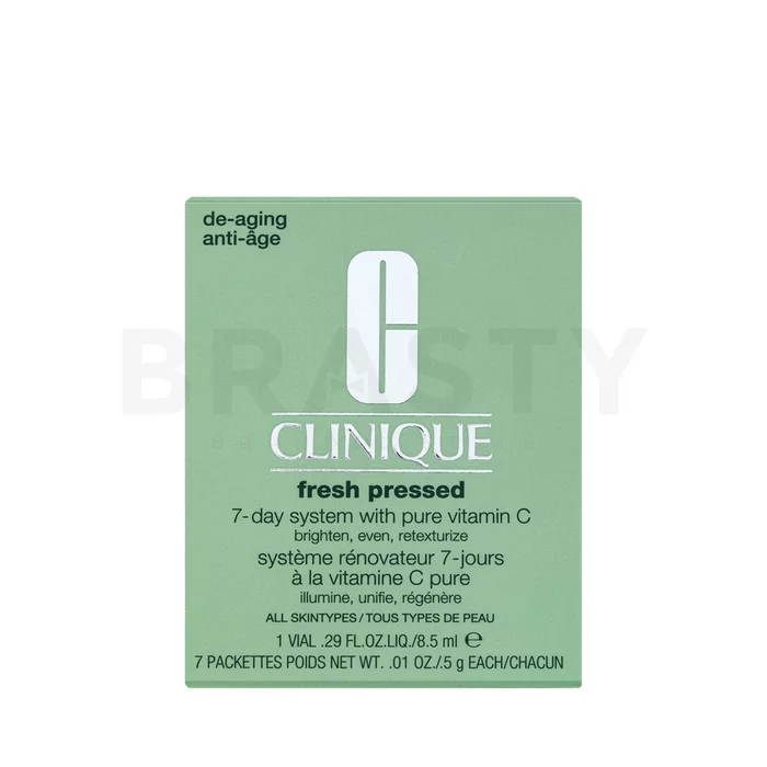 Clinique Fresh Pressed 7-Day System with Pure Vitamin C suero iluminador con vitamina C contra envejecimiento de la piel 7x0,5 g