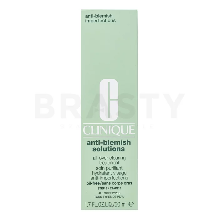 Clinique Anti-Blemish Solutions All-Over Clearing Treatment hidratáló krém az arcbőr hiányosságai ellen 50 ml