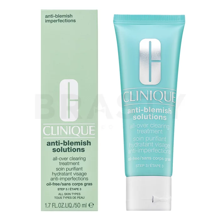 Clinique Anti-Blemish Solutions All-Over Clearing Treatment hidratáló krém az arcbőr hiányosságai ellen 50 ml