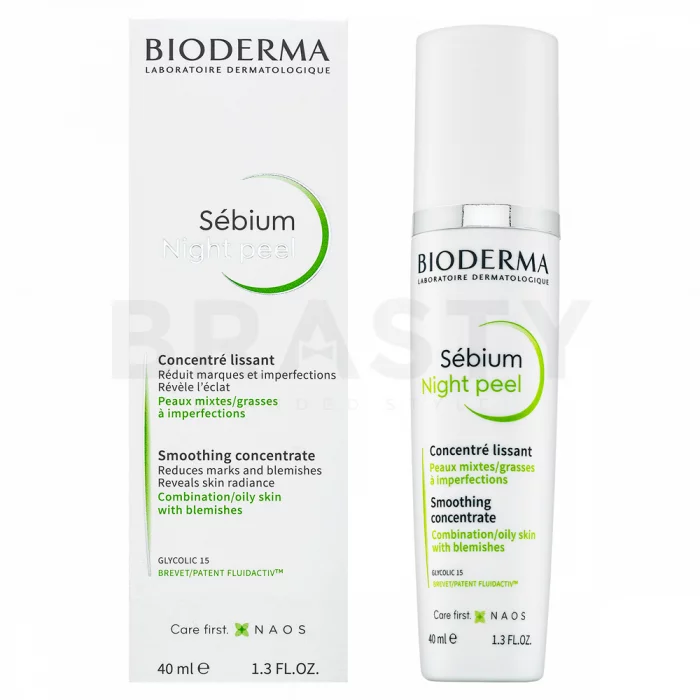 Bioderma Sébium Night Peel Smoothing Concentrate intenzívne nočné sérum proti pigmentovým škvrnám 40 ml