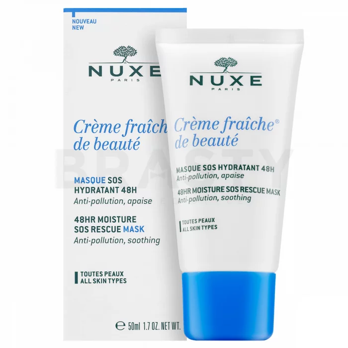 Nuxe Creme Fraiche de Beauté 48HR Moisture SOS Rescue Mask zklidňující a osvěžující maska s hydratačním účinkem 50 ml