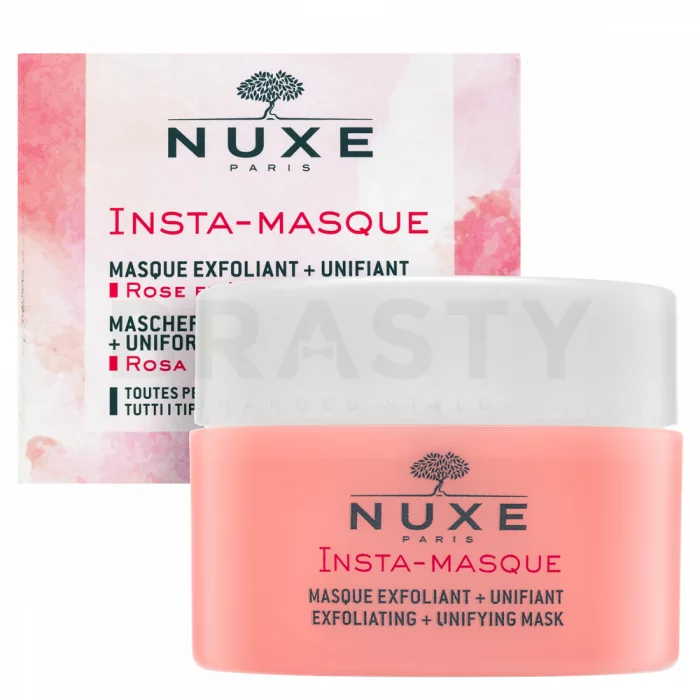Nuxe Insta-Masque Exfoliant & Unifiant (Rose & Macademia) exfoliačná maska pre zjednotenie farebného tónu pleti 50 ml