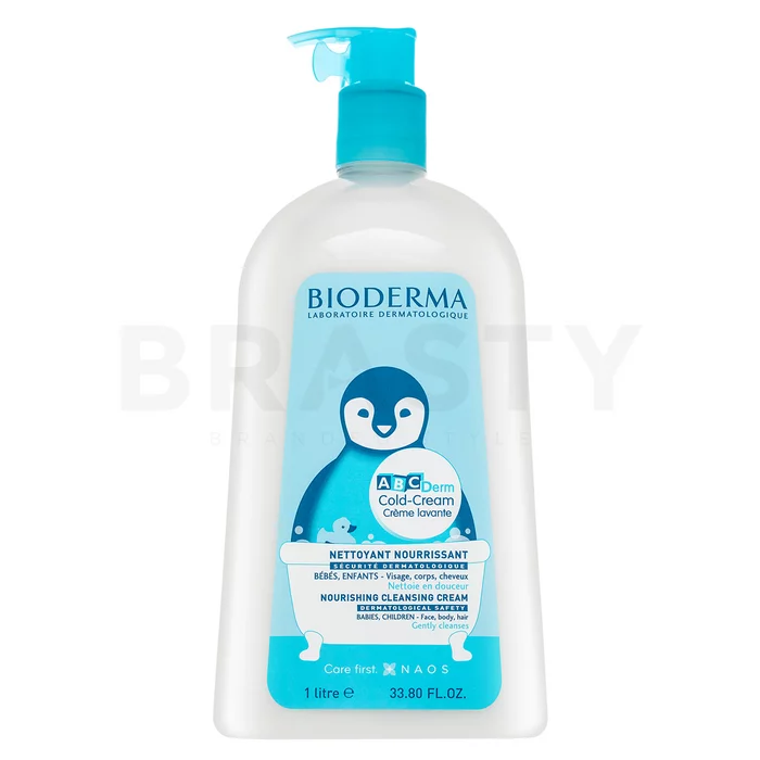 Bioderma ABCDerm Cold-Cream Crème Lavante cremă hrănitoare cu efect de protecție și curățare pentru copii 1000 ml