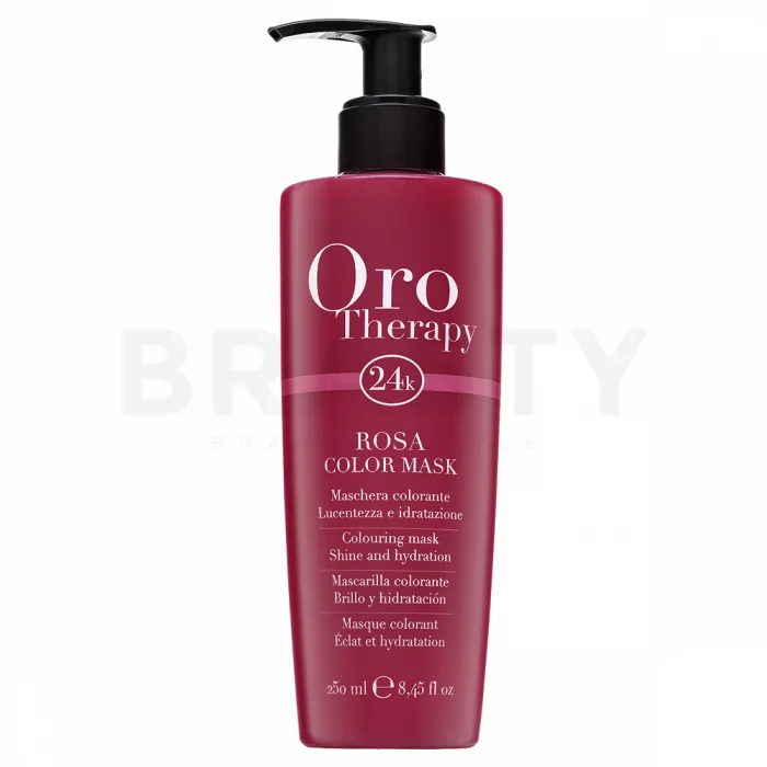 Fanola Oro Therapy Colouring Mask Rosa maschera nutriente per il recupero del colore 250 ml