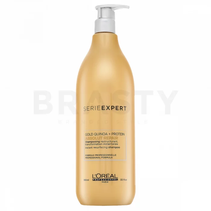 L´Oréal Professionnel Série Expert Absolut Repair Gold Quinoa + Protein Shampoo Pflegeshampoo für stark geschädigtes Haar 980 ml