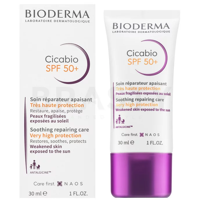 Bioderma Cicabio Creme Soothing Repairing Care SPF 50+ ukľudňujúca emulzia proti podráždeniu pokožky 30 ml