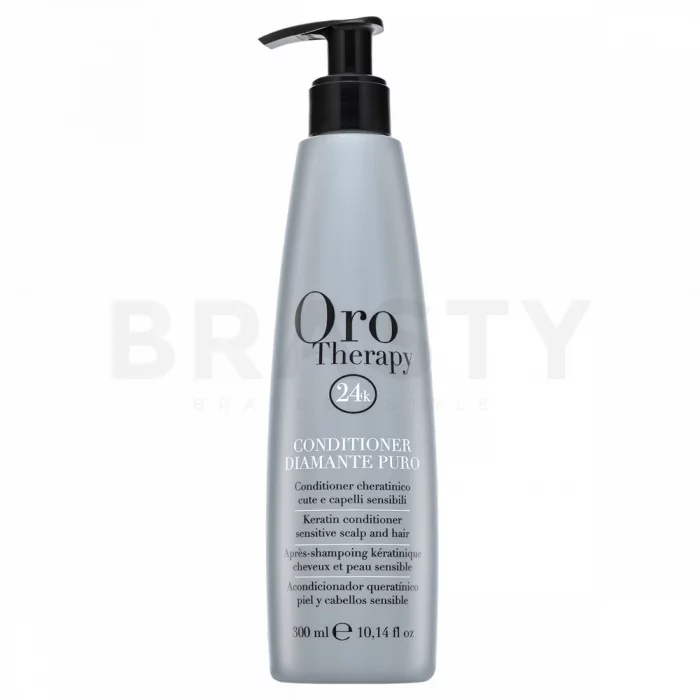 Fanola Oro Therapy Diamante Puro Conditioner krepilni balzam za obremenjene in preobčutljive lase 300 ml