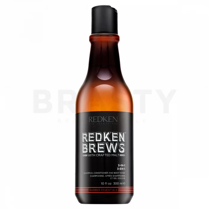 Redken Brews 3-in1 Shampoo shampoo, conditioner en douchegel voor alle haartypes 300 ml