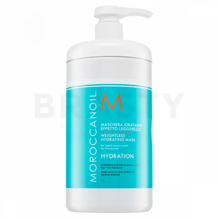 Moroccanoil Hydration Weightless Hydrating Mask mască pentru întărire pentru par fin si uscat 1000 ml
