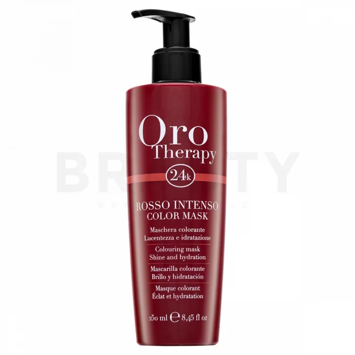 Fanola Oro Therapy Colouring Mask Rosso Intenso maschera nutriente per il recupero del colore 250 ml